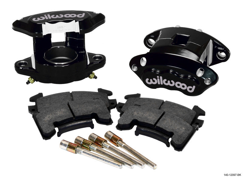 Wilwood D154 Front Caliper Kit - Black 2.50in Piston 1.04in Rotor - 140-12097-BK