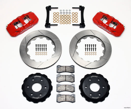 Wilwood AERO6 Front Truck Kit 14.25in Red 1999-2014 GM Truck/SUV 1500 - 140-9789-R