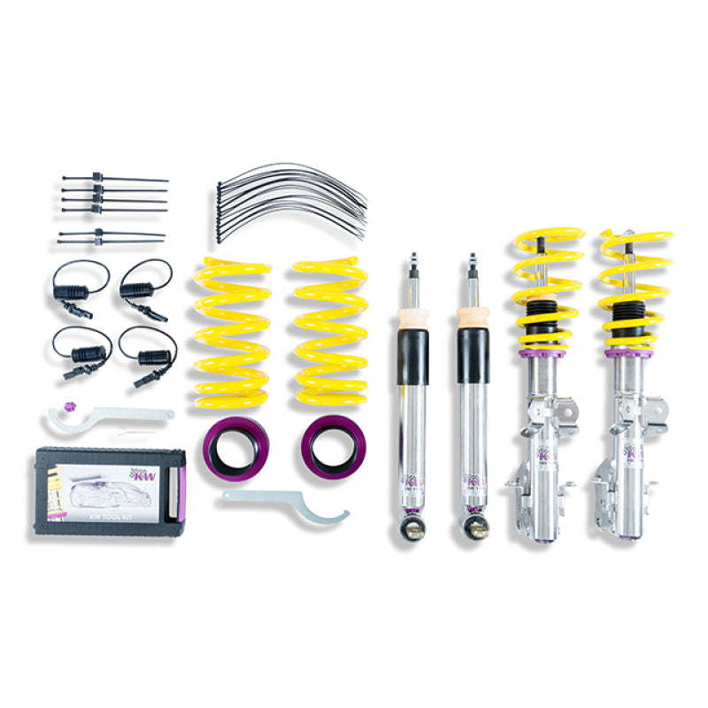 KW Coilover Kit V3 2018+ Ford Mustang w/ Electronic Dampening - 35230081