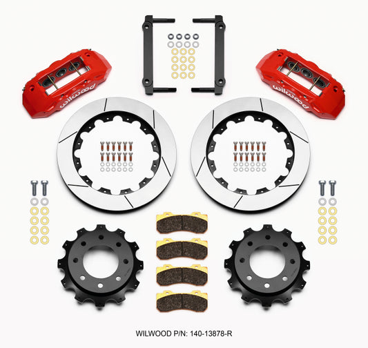 Wilwood TX6R Rear Kit 16.00in Red 1999-2010 GM H2 / 2500 4.63 Cntr - 140-13878-R