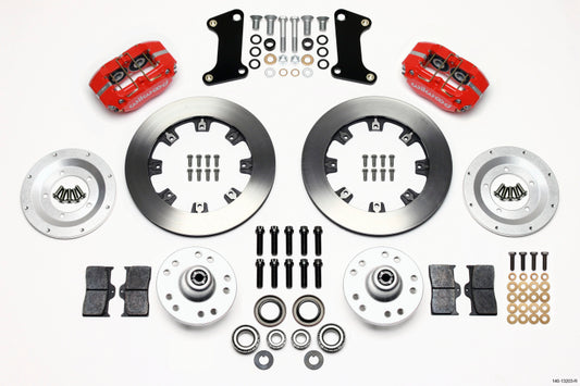 Wilwood Dynapro Dust-Boot Front Kit 12.19in Red 67-69 Camaro 64-72 Nova Chevelle - 140-13203-R