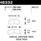 Hawk 99-00 Cadillac Escalade / 88-91 Ford C1500 EC / 92-99 C1500 All Cab Front LTS Street Brake Pads - HB332Y.654