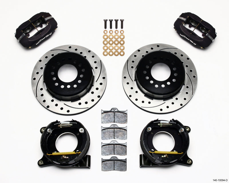 Wilwood Forged Dynalite P/S Park Brake Kit Drilled Chevy C-10 2.42 Offset 5-lug - 140-10094-D