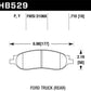 Hawk 05-07 Ford F250/F350 5.4L/6.0L/6.8L LTS Street Rear Brake Pads - HB529Y.710