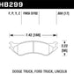 Hawk Performance Ceramic Street Brake Pads - HB299Z.650