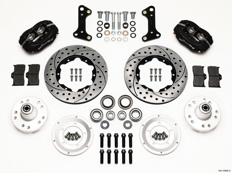 Wilwood Forged Dynalite Front Kit 11.00in Drilled 67-69 Camaro 64-72 Nova Chevelle - 140-10996-D