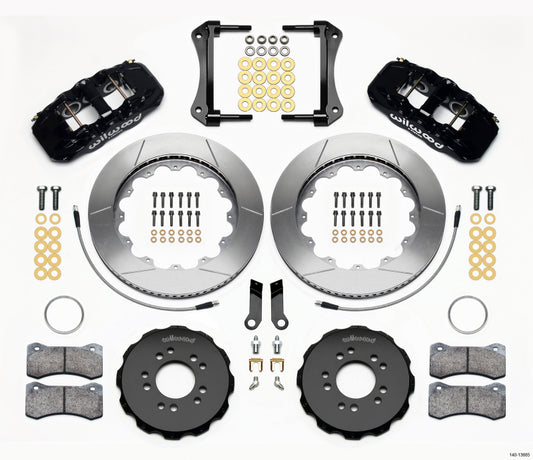 Wilwood AERO6 Front Hat Kit 14.00 2005-2014 Mustang w/ BMR Suspn. w/Lines - 140-13685