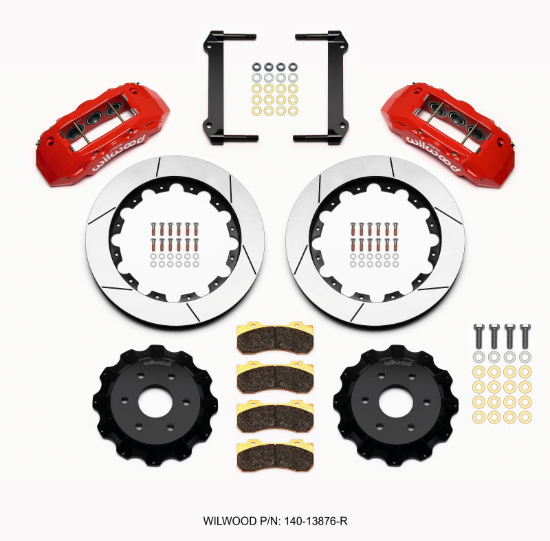 Wilwood TX6R Front Kit 16.00in Red 1999-2014 GM Truck/SUV 1500 - 140-13876-R