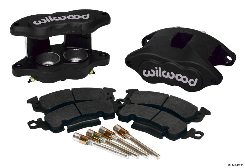 Wilwood D52 Front Caliper Kit - Black Ano 2.00 / 2.00in Piston 1.28in Rotor - 140-11290