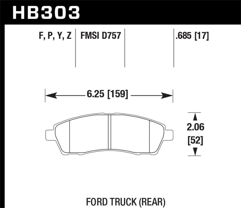 Hawk Super Duty Street Brake Pads - HB303P.685