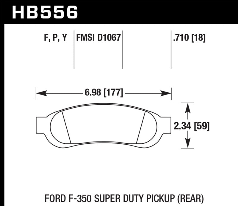 Hawk Super Duty Street Brake Pads - HB556P.710