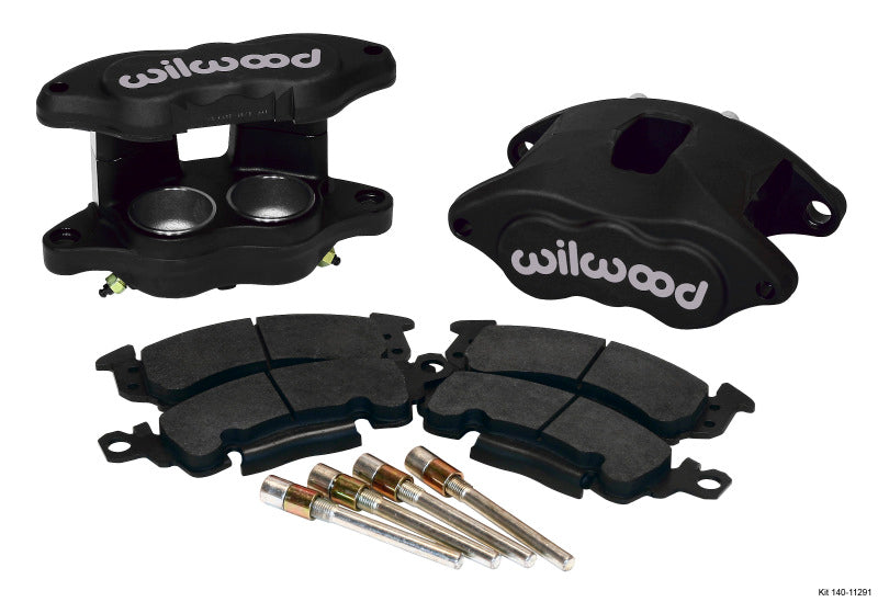 Wilwood D52 Front Caliper Kit - Black Ano 2.00 / 2.00in Piston 1.04in Rotor - 140-11291