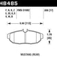 Hawk 08-09 Ford Mustang Bullitt / 05-12 GT / 07-08 Shelby GT HP-10 Race Rear Brake Pads - HB485S.656