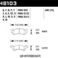 Hawk 69-81 Chevy Camaro HT-10 Race Rear Brake Pads - HB103S.590