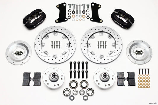 Wilwood Forged Dynalite Front Kit 12.19in Drill-Zinc 67-69 Camaro 64-72 Nova Chevelle - 140-7675-Z