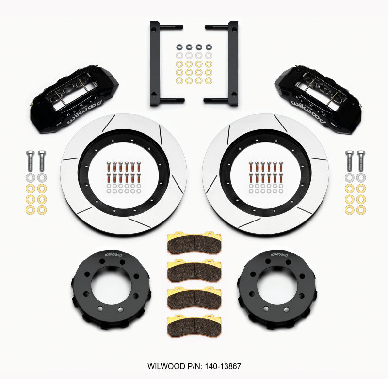 Wilwood TX6R Front Kit 16.00in Black 2005-2012 Ford F250/F350 4WD - 140-13867