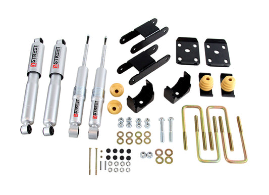 Belltech 2015 GM Colorado/Canyon Ext Cab Short Bed Lowering Kit w/ND II Shocks - 0-3in F/4in R Drop - 999SP