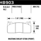 Hawk 15-017 Ford Mustang Shelby GT350/GT350R HP+ Front Brake Pads - HB903N.604