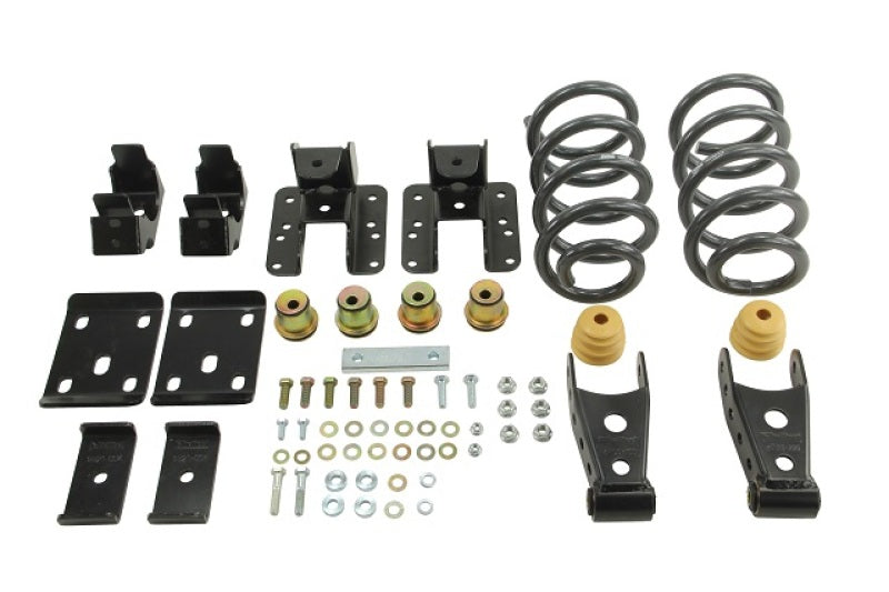 Belltech LOWERING KIT 14 Silverado/Sierra Ext/Crw Cab 2WD 3in or 4in Front/4in Rear w/o Shocks - 995