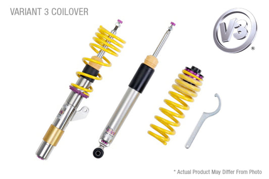 KW Coilover Kit V3 Ford Mustang Shelby GT500 - w/ Electronic Shocks - 35230066